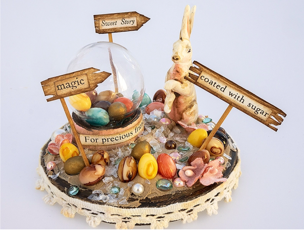Tim Holtz Idea-ology SALVAGED RABBITS th94303 Easter Display | color-code:ALT01