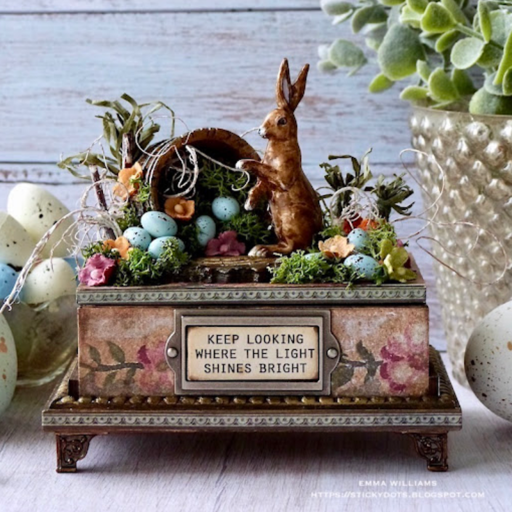 Tim Holtz Idea-ology SALVAGED RABBITS th94303 Vintage Easter | color-code:ALT02