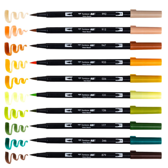 Tombow Brush Pen Color Selector and Color Tracker – Paper Crafting with  STAMP ON IT