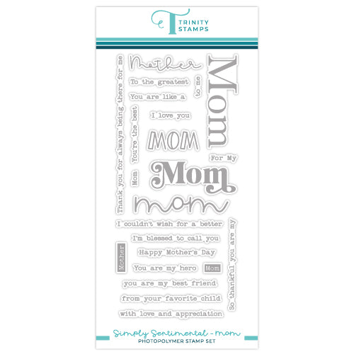 Trinity Stamps Simply Sentimental Mom Clear Stamp Set tps-251
