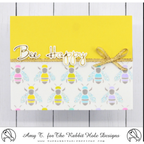 The Rabbit Hole Designs Peaceful Bee Hot Foil Plates TRH-191HFP Bee Happy