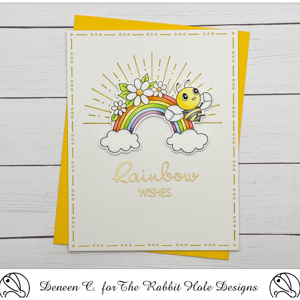 The Rabbit Hole Designs Sunny Days and Rainbow Dies TRH-193D rainbow