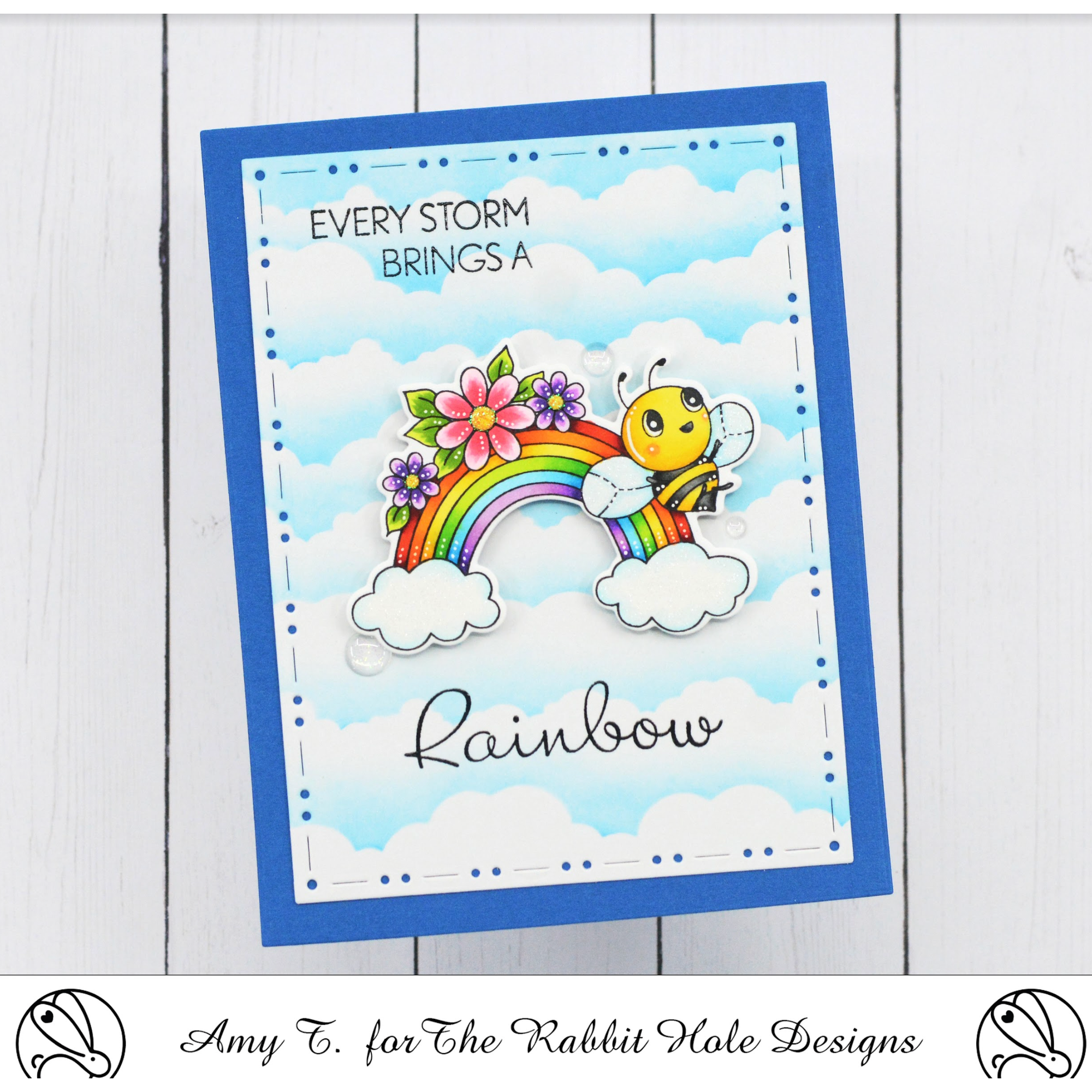 The Rabbit Hole Designs Sunny Days and Rainbow Dies TRH-193D clouds