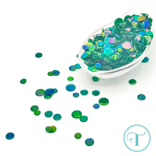 Trinity Stamps Emerald City Confetti Embellishment Box tsb-377 Green Mix