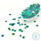 Trinity Stamps Emerald City Confetti Embellishment Box tsb-377 Green Mix