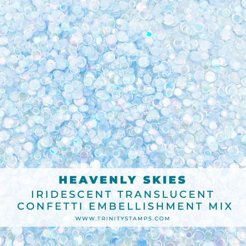 Trinity Stamps Heavenly Skies Confetti Embellishment Box tsb-380