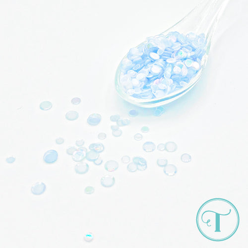 Trinity Stamps Heavenly Skies Confetti Embellishment Box tsb-380 Iridescent Pale Blue