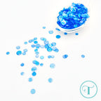 Trinity Stamps High Tide Confetti Embellishment Box tsb-381 Iridescent Translucent Blue Mix