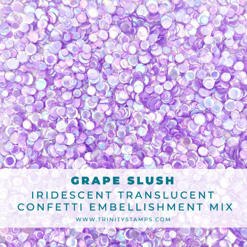 Trinity Stamps Grape Slush Confetti Embellishment Box tsb-382