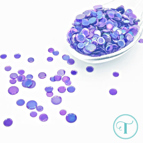 Trinity Stamps Space Walk Confetti Embellishment Box tsb-383 Iridescent Purple Translucent Mix