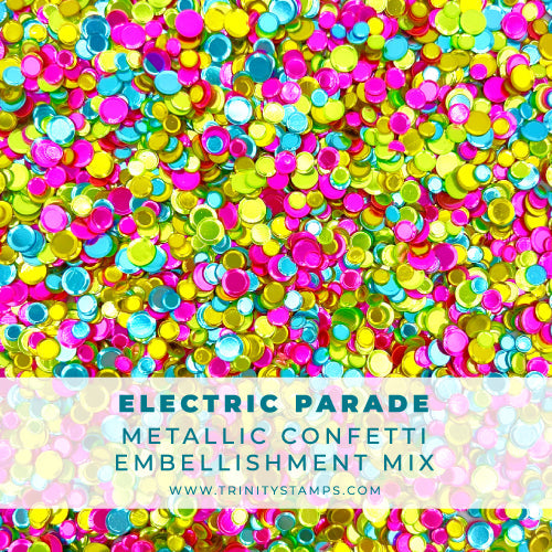 Trinity Stamps Electric Parade Confetti Embellishment Box tsb-386