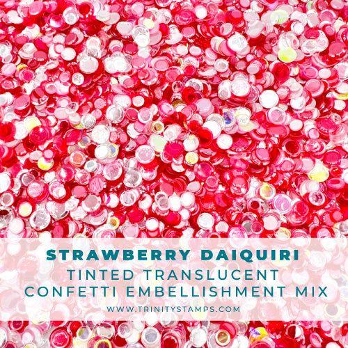 Trinity Stamps Strawberry Daiquiri Confetti Embellishment Box tsb-388