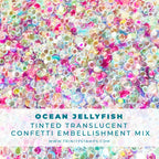 Trinity Stamps Ocean Jellyfish Confetti Embellishment Box tsb-389