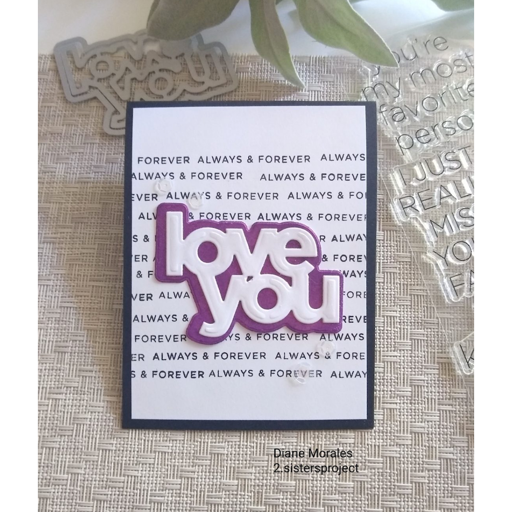 Tim Holtz Distress HALLOWEEN MICA STAIN SET 4 Ranger tshk81104 Love You Always and Forever Card | color-code:ALT92