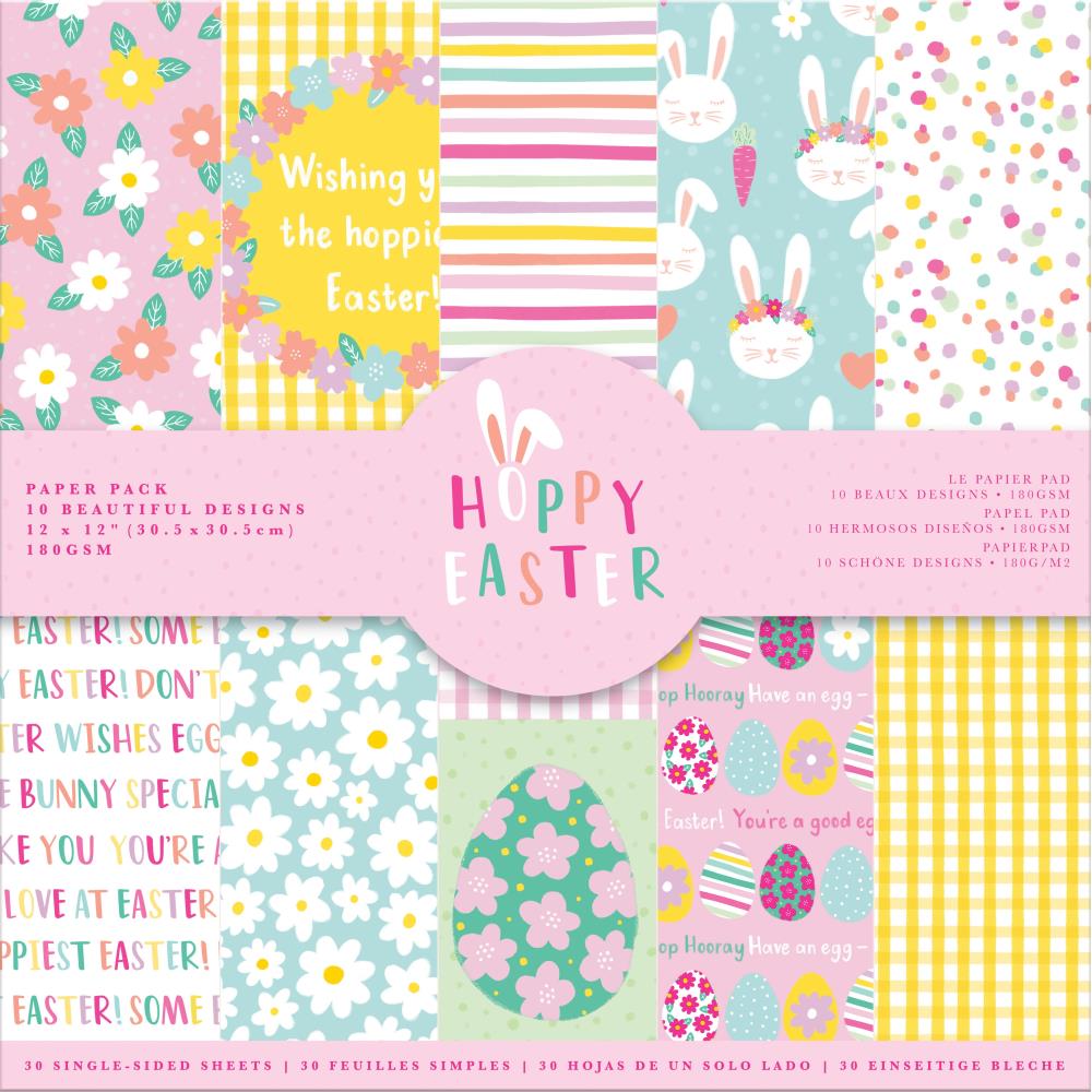 Crafter's Companion Hoppy Easter 12 x 12 Paper Pack vs-rg-eas-003