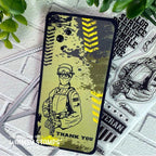 Whimsy Stamps Military Sheros Clear Stamps CWSD205a Army