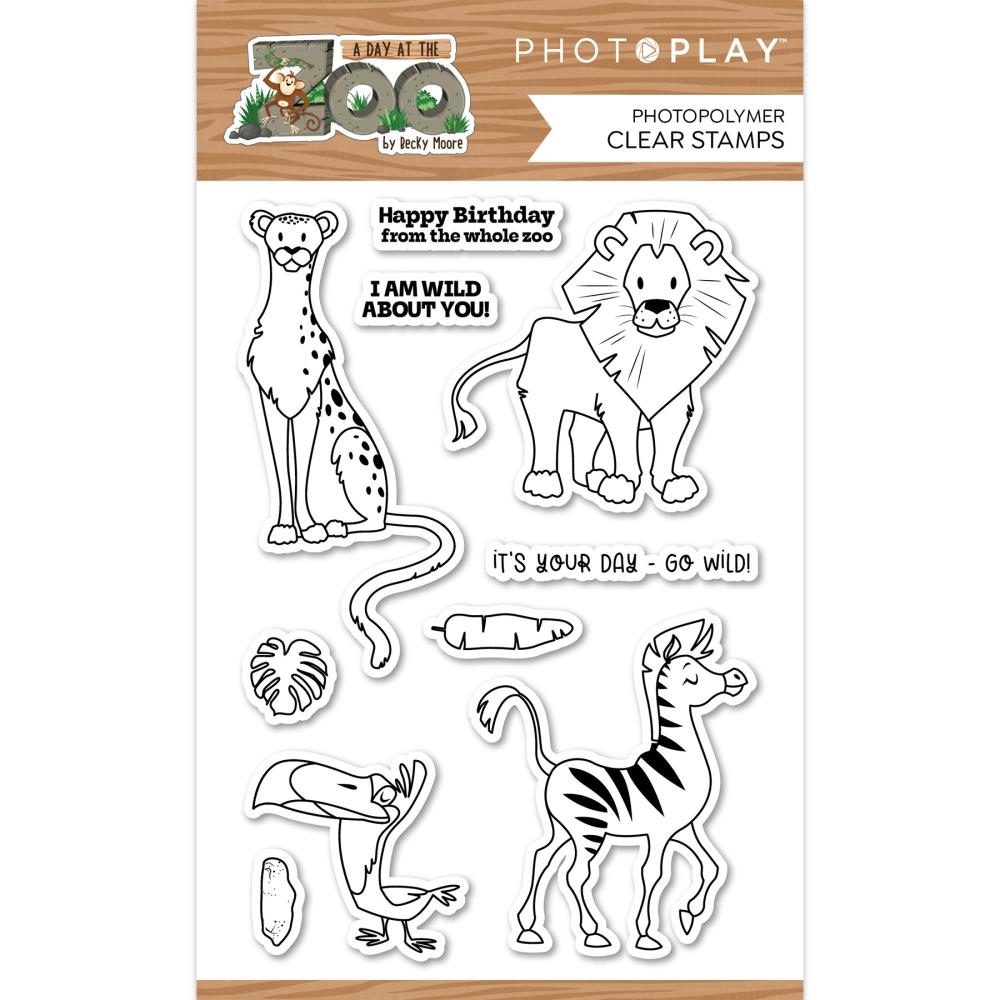 PhotoPlay A Day At The Zoo Clear Stamp Set zoo4026